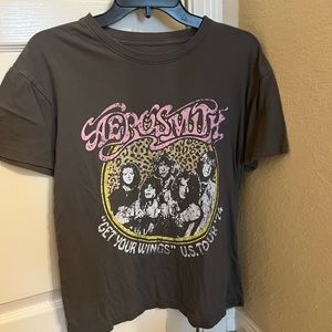 aerosmith rock graphic tee